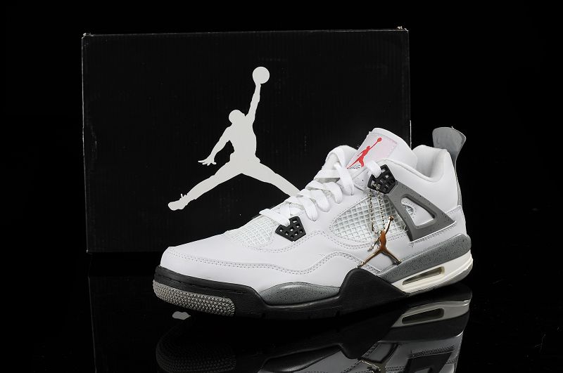 Air Jordan Retro 4,5 Nouveau Chaussures Hommes Blanc (3)